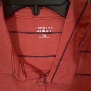 Crown & Ivy Sun Washed Casual Shirt